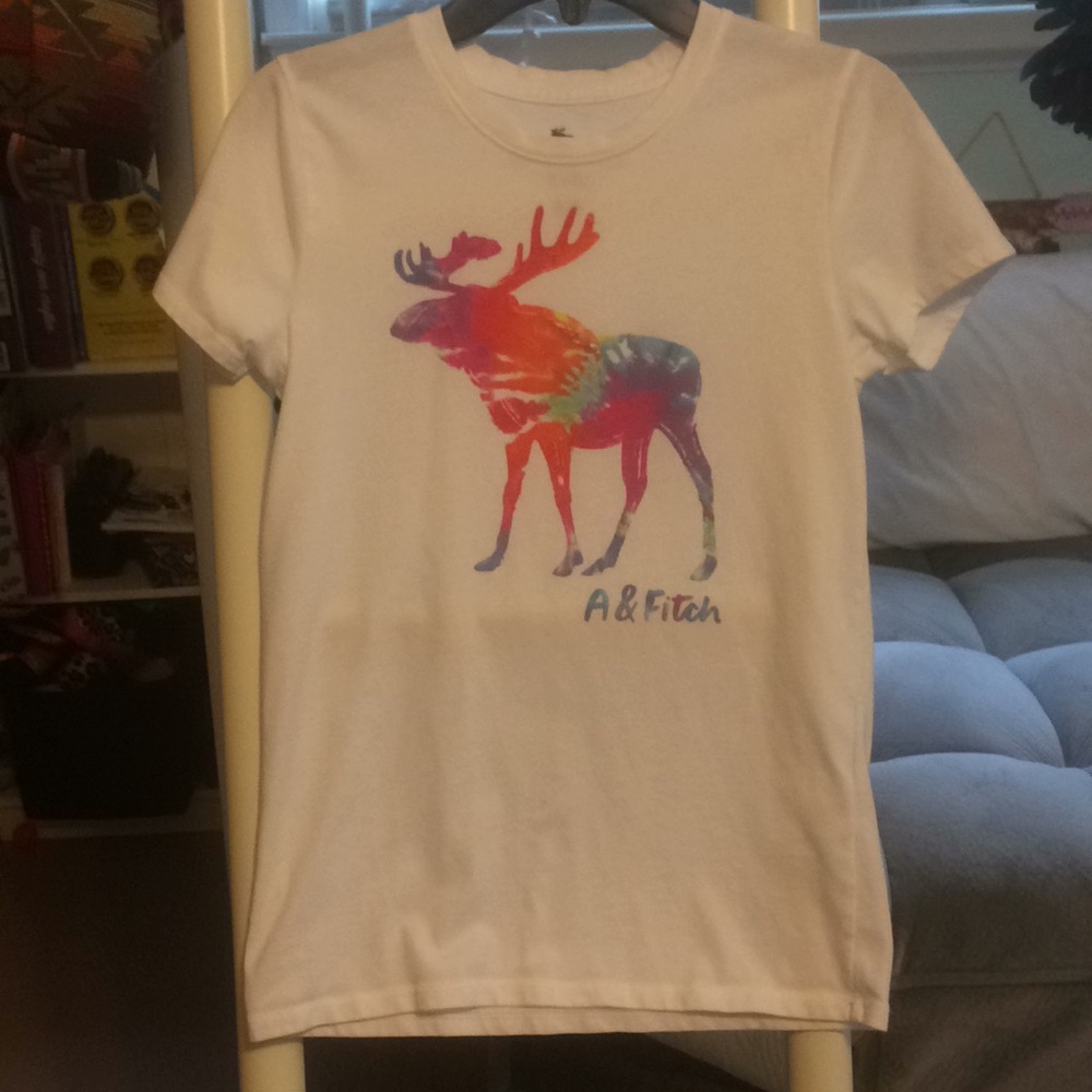 Size 13/14 Abercrombie Kids Tie Die Moose Tee
